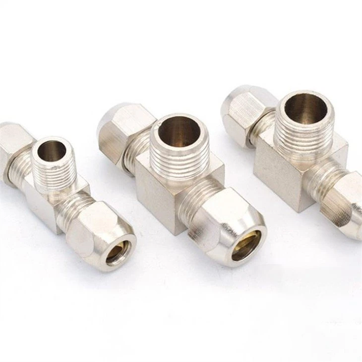 Brass double hose connector-2